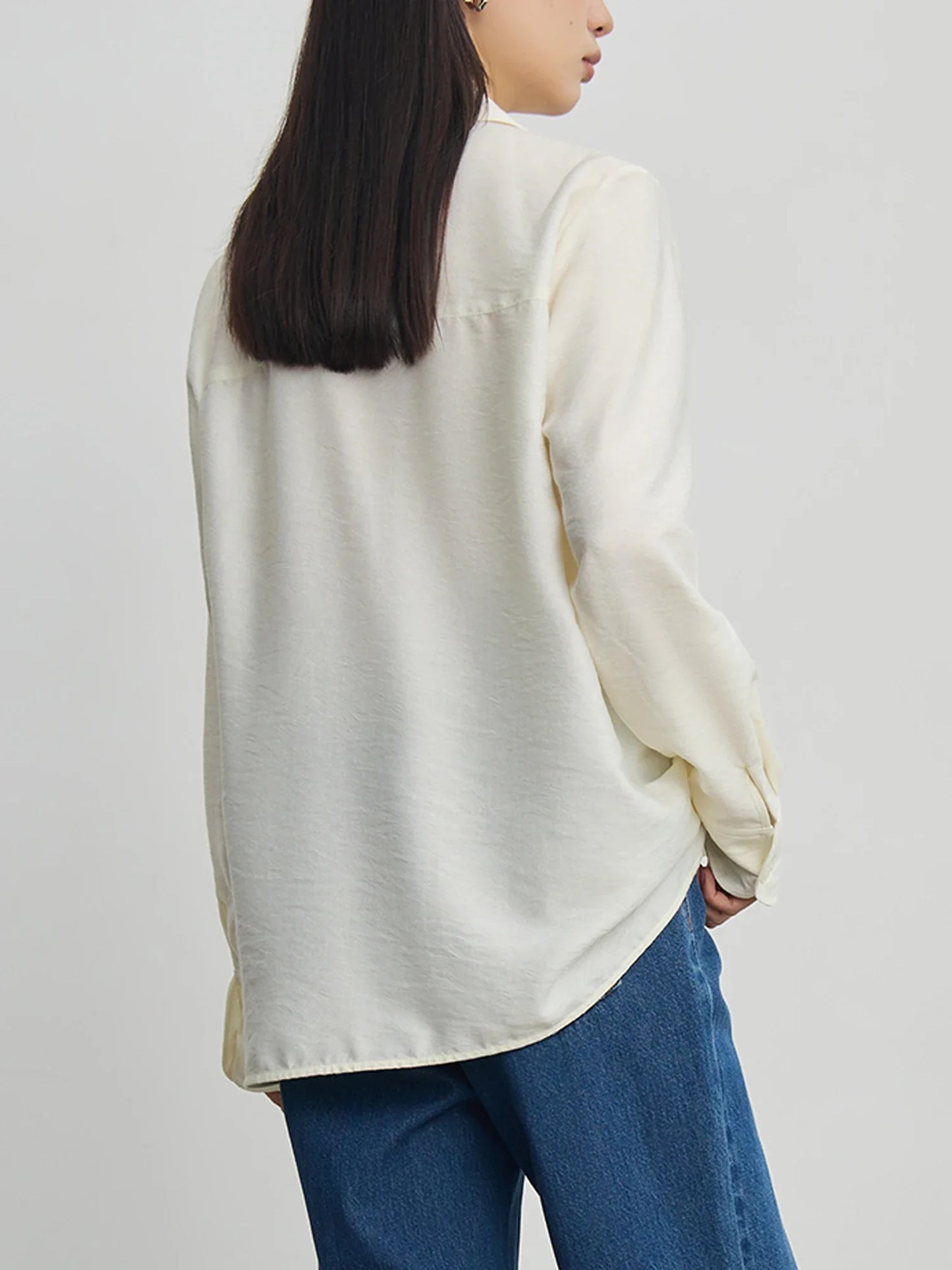 Ivory Button Front Shirt