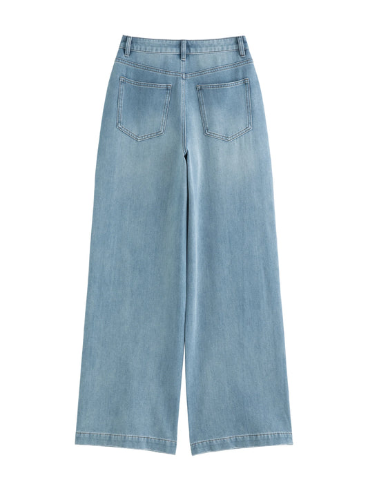 Light Blue Wide Leg Jeans