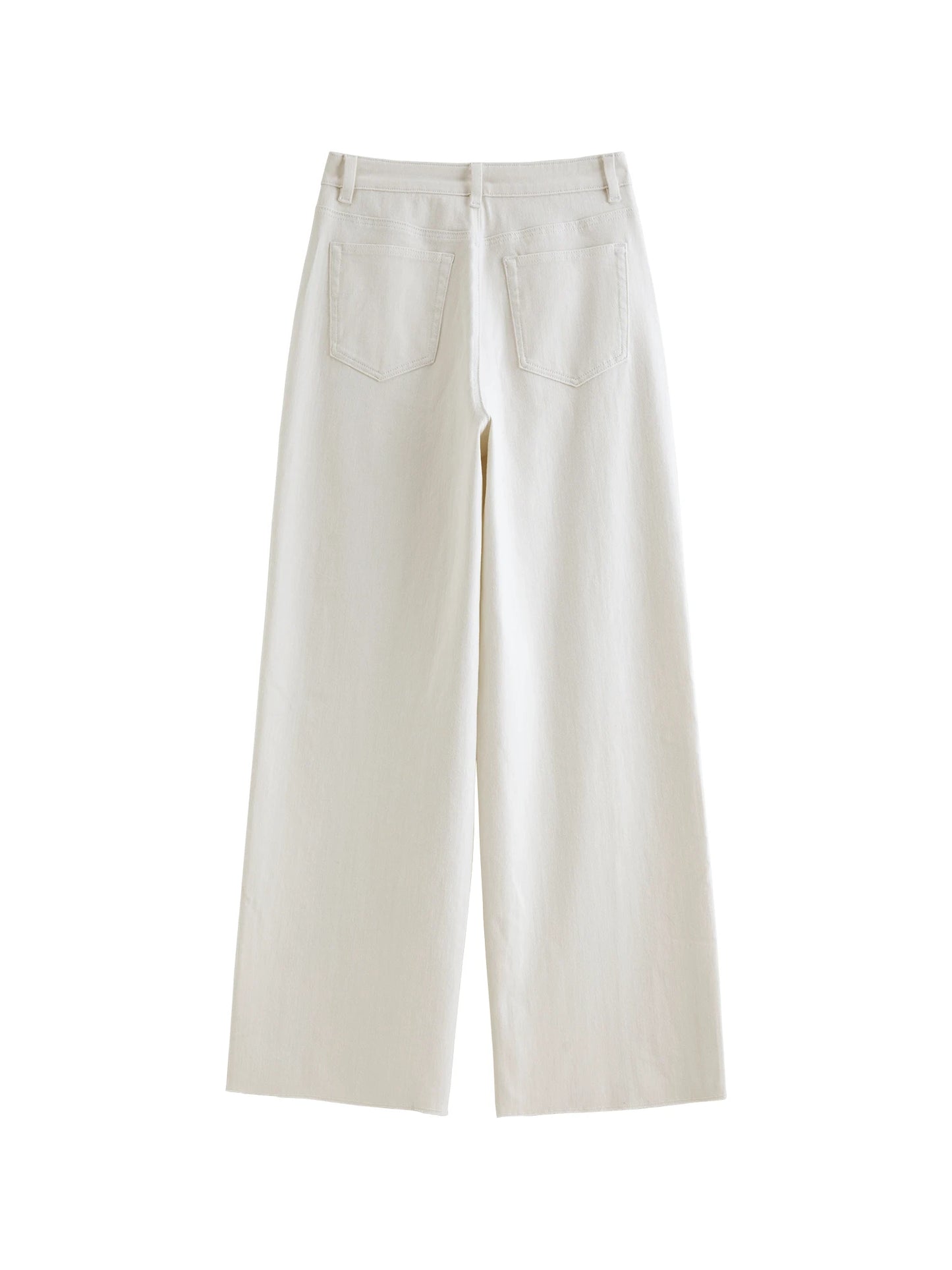 Blue Patchwork Frayed Hem Jeans