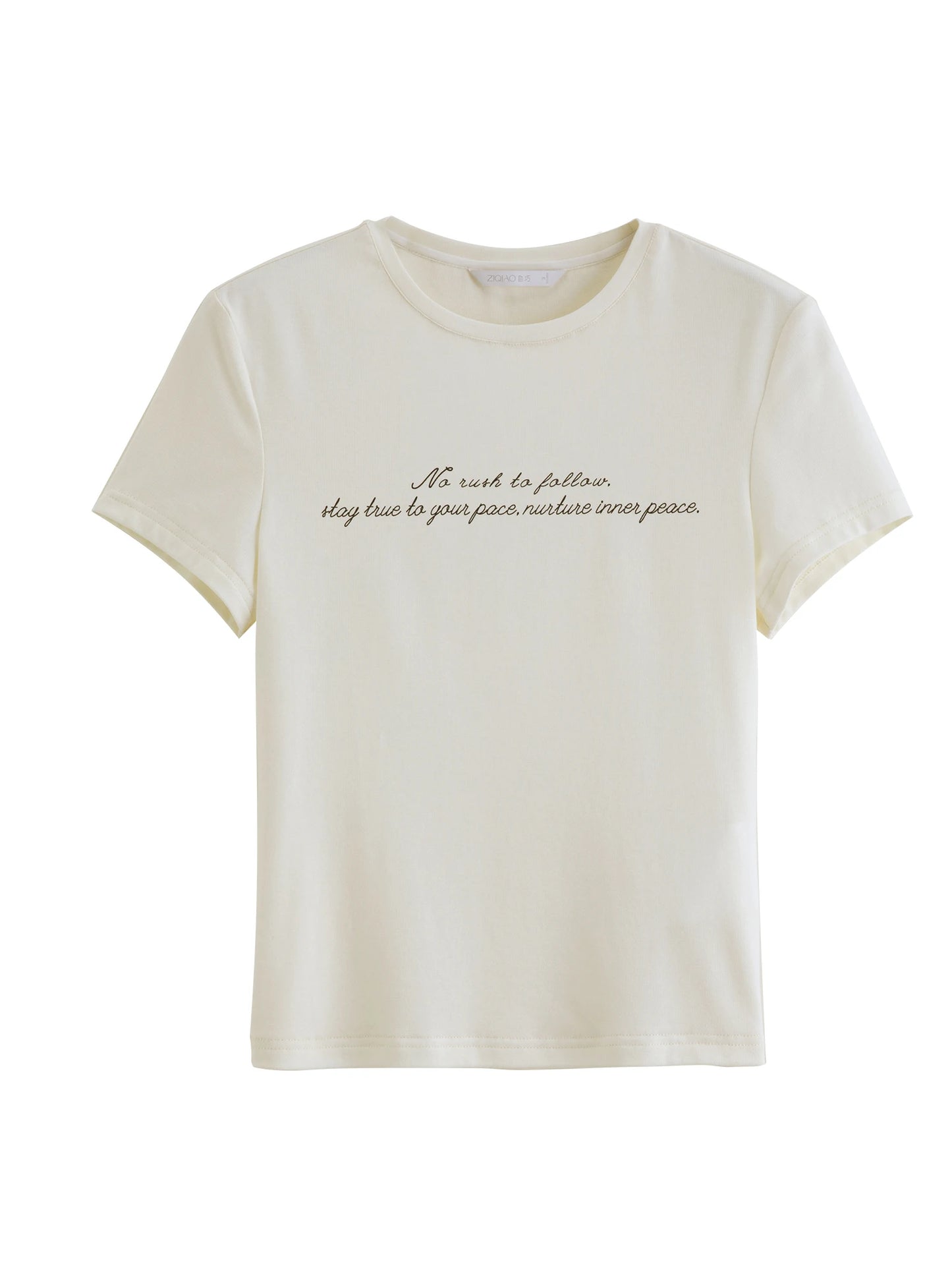 Pale Blue Script Graphic Tee