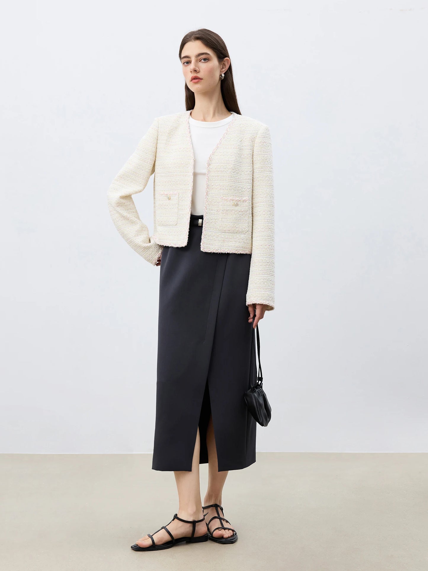 Ivory Embroidered Short Jacket