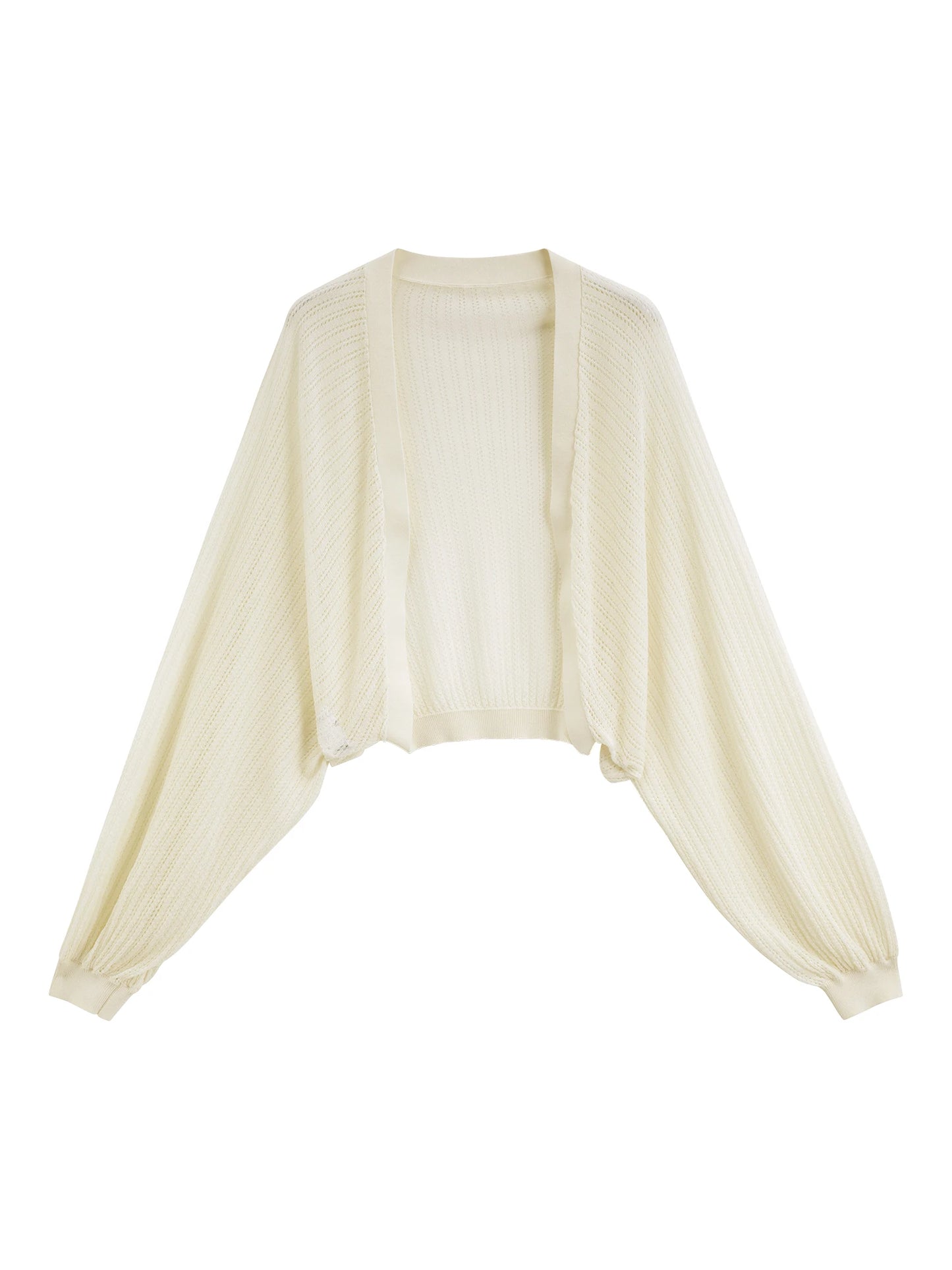 Mint Batwing Open Knit Cardigan
