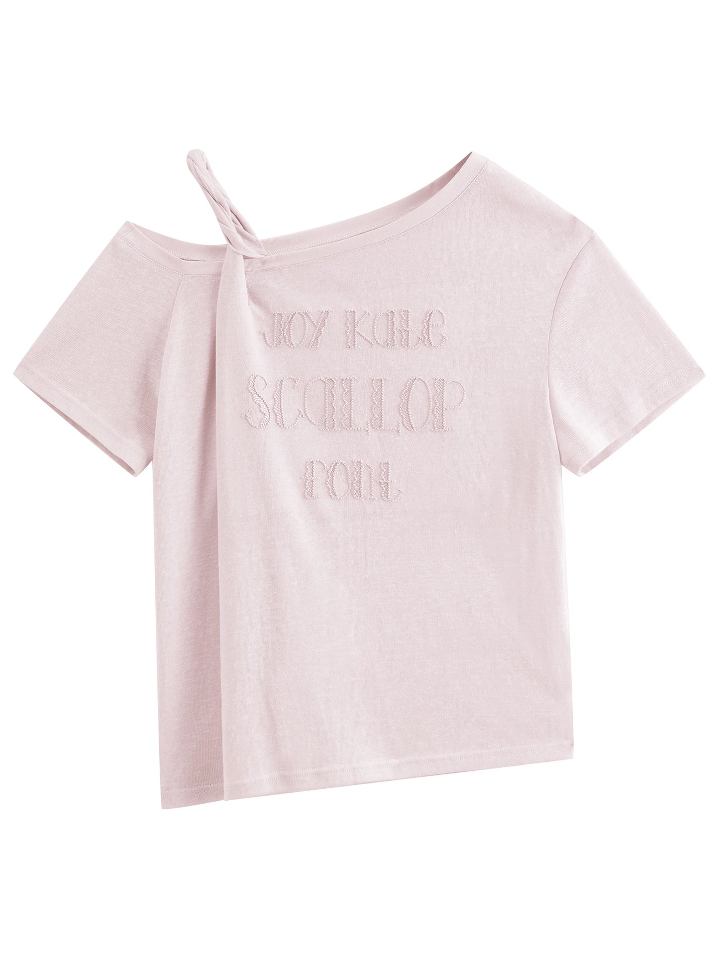 Pale Blue Knotted Graphic Tee