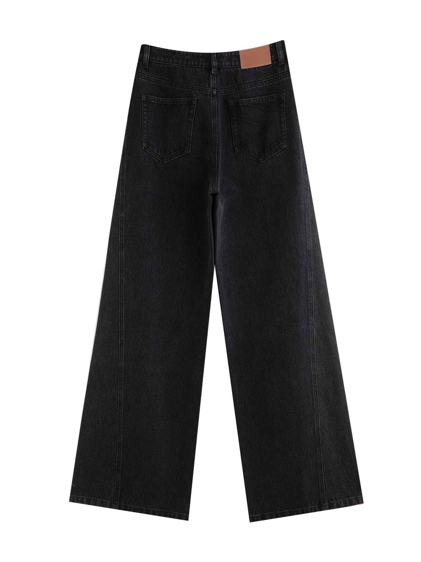 Dark Wash Curved Seam Jeans