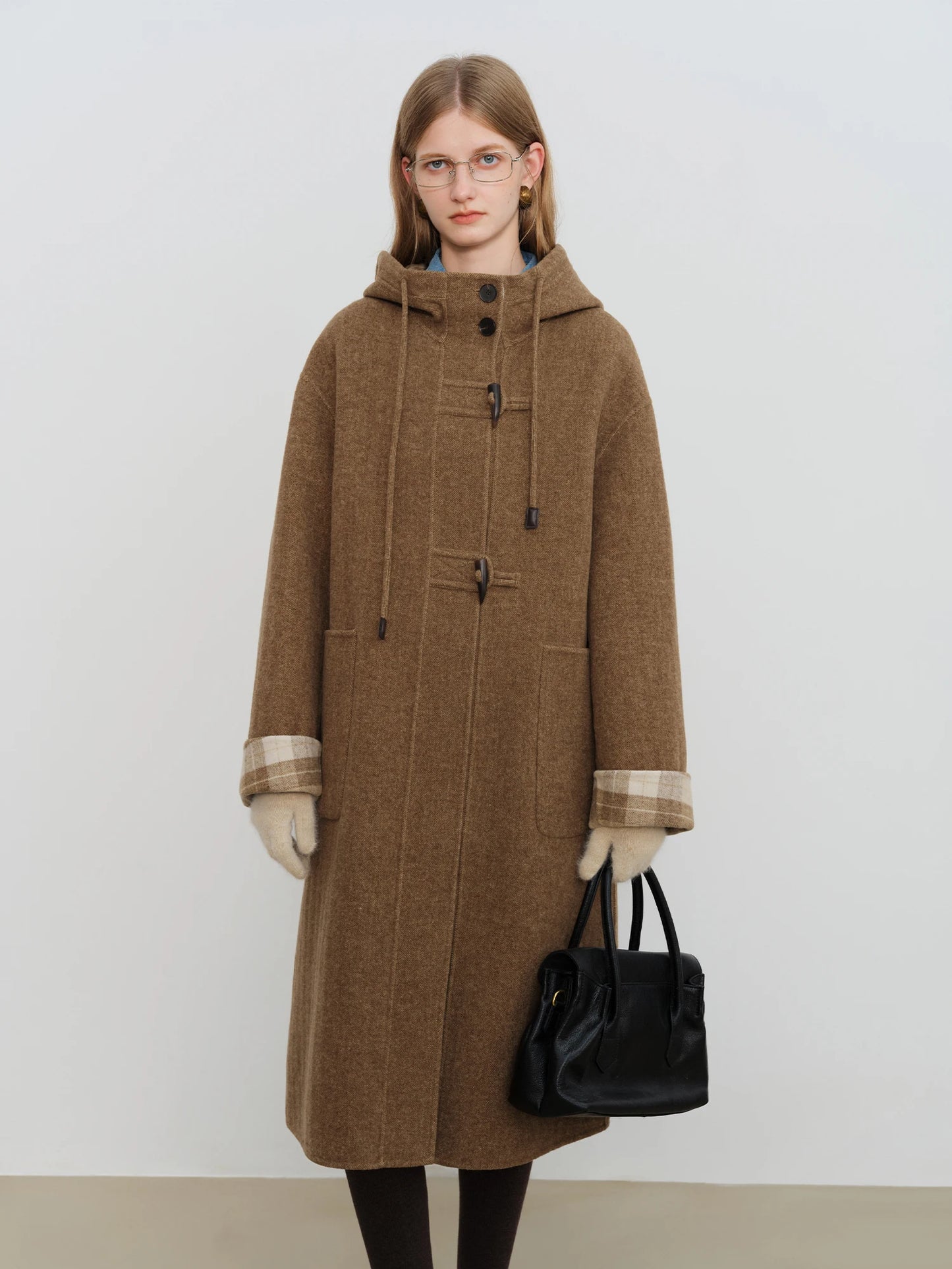 Horn Button Wool Blend Coat