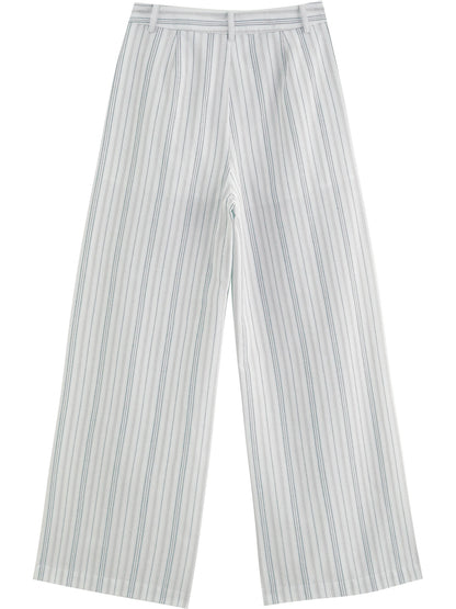 Bandeau Striped Pants Set