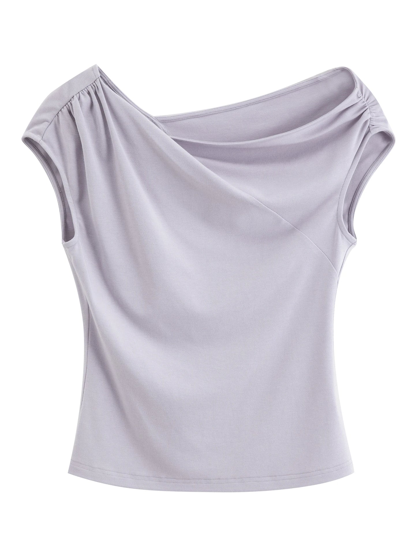 Ivory Draped Off Shoulder Top