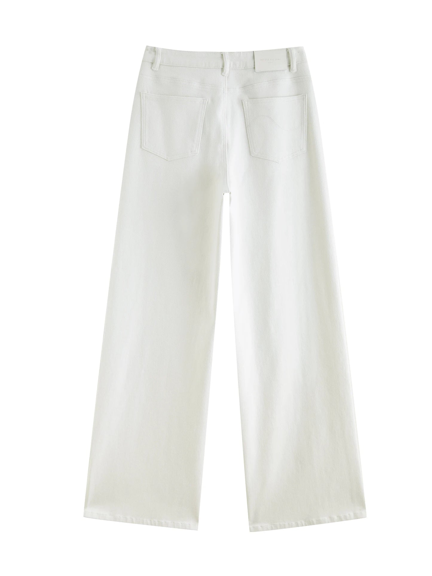 White Wide Leg Denim Jeans