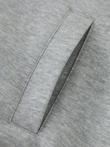 Gray Graphic Pullover Hoodie