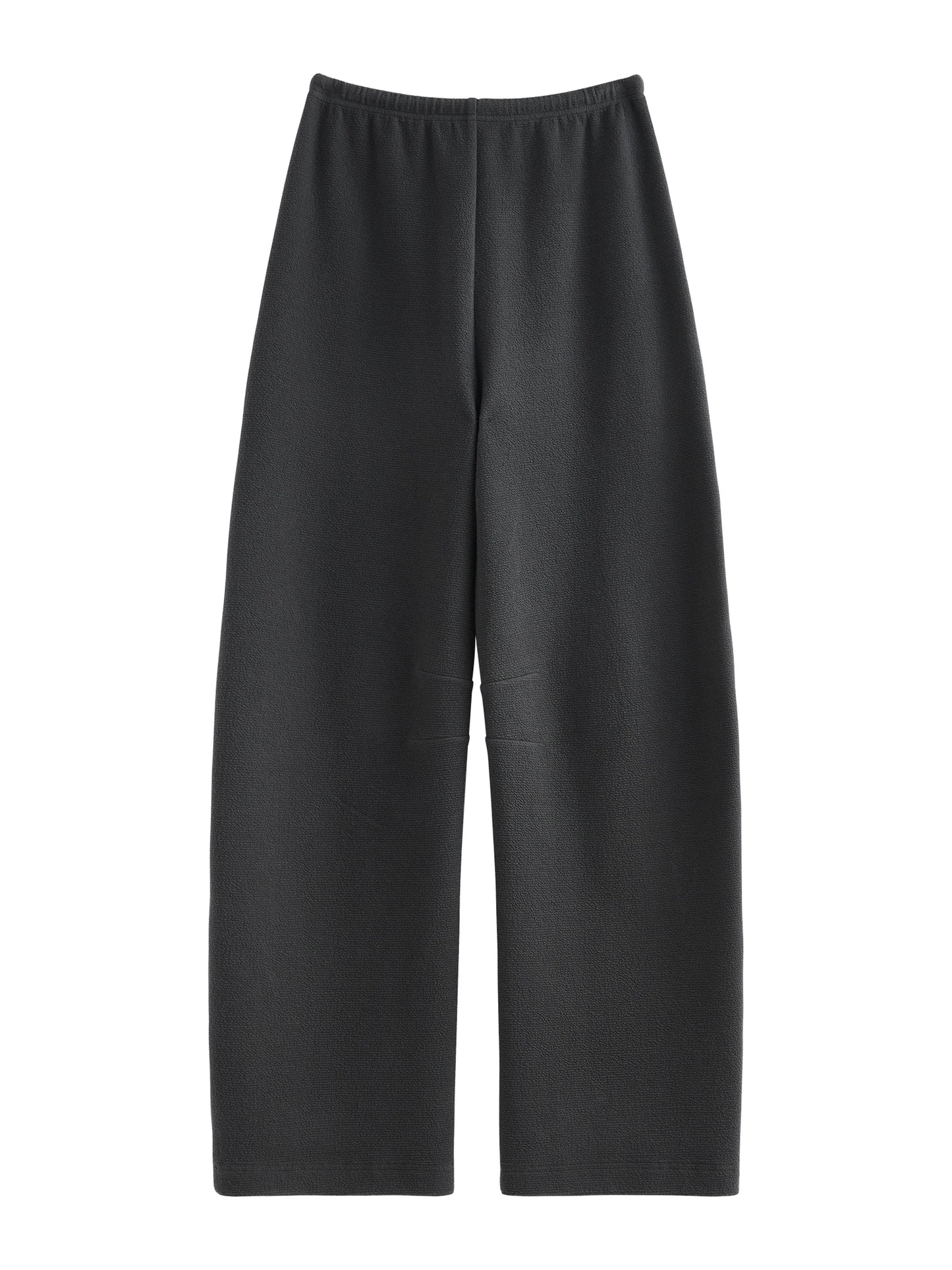 Black Knit Wide Leg Pants