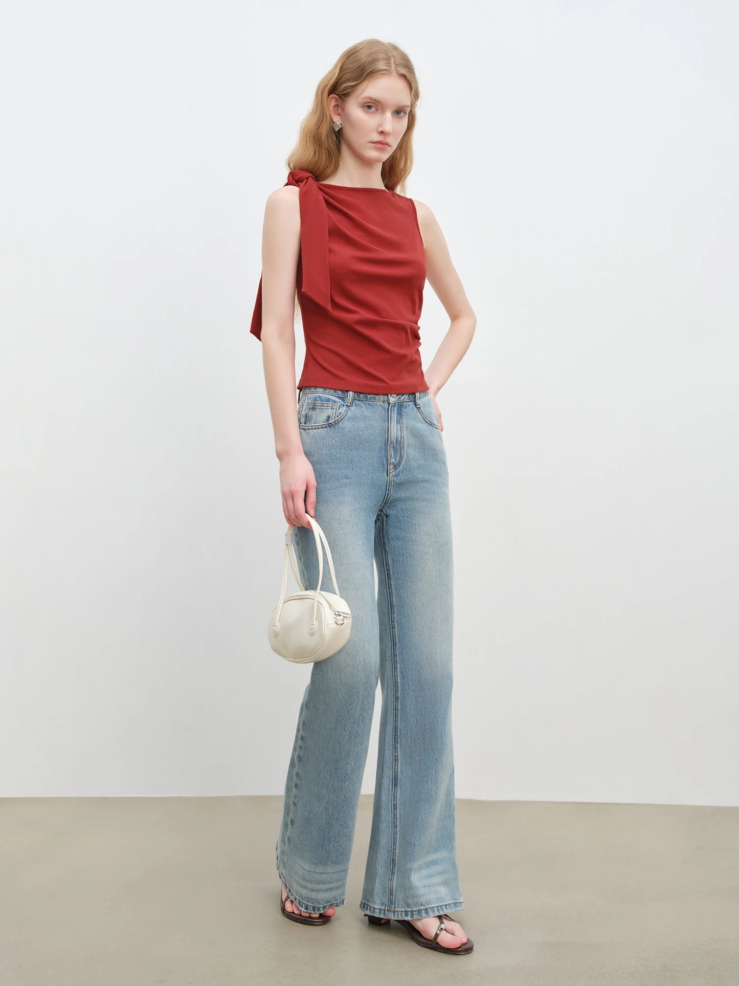 Light Blue Micro Flare Jeans