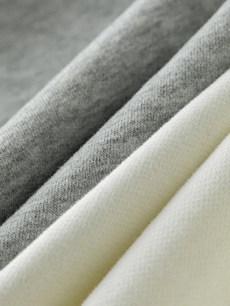 Gray Cropped Pullover Hoodie