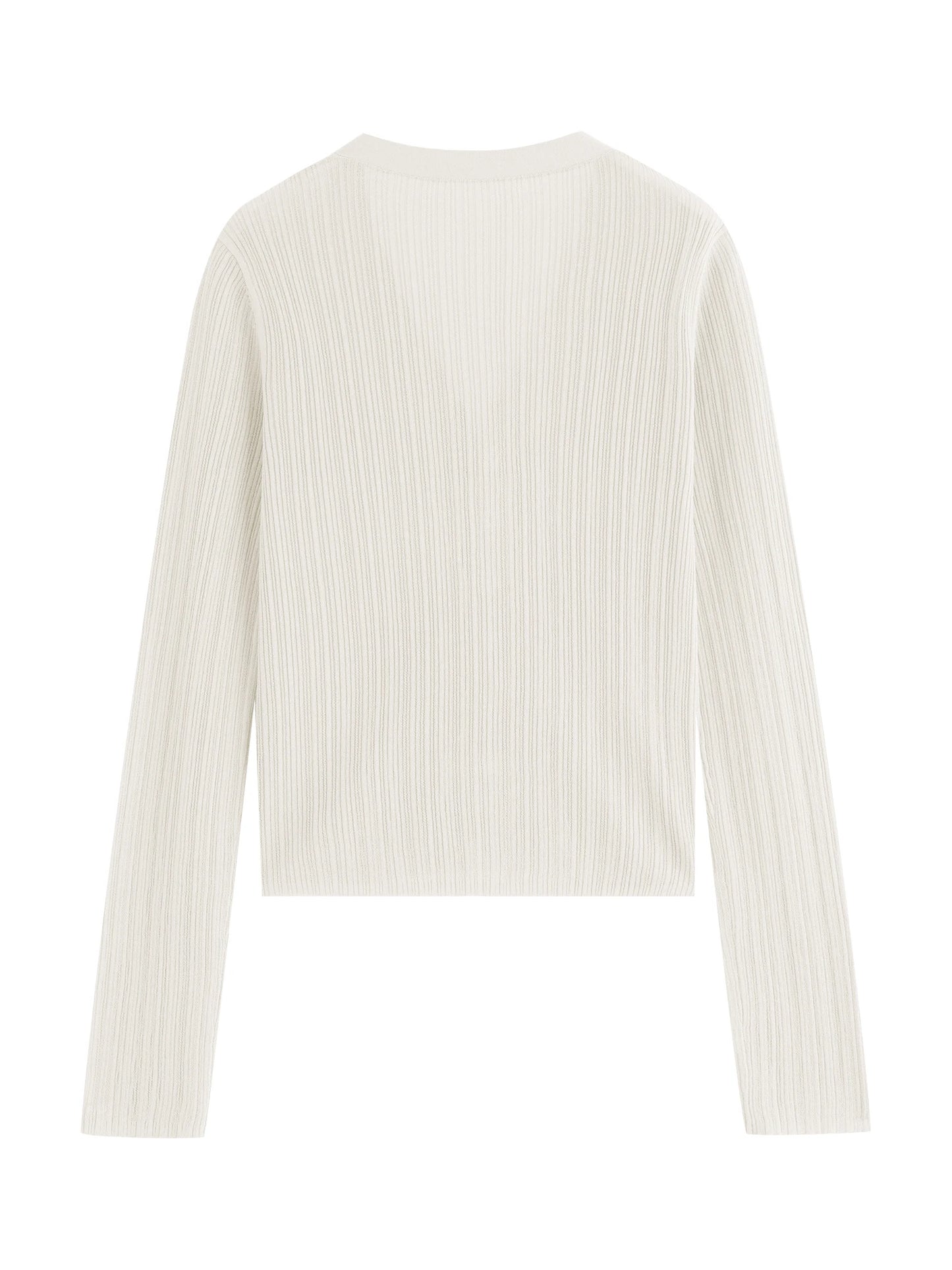 Olive Ribbed V-Neck Knit Cardigan