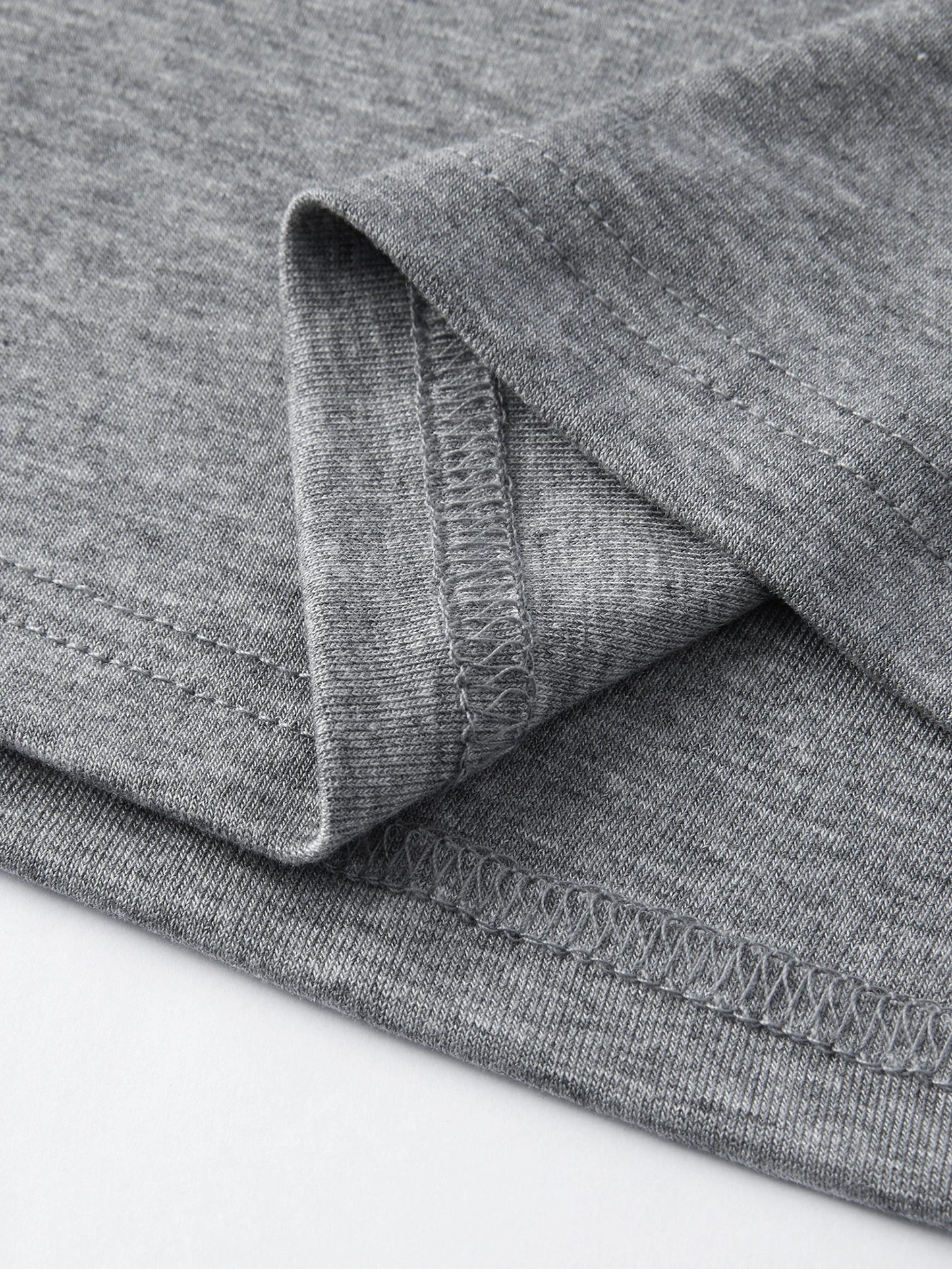 Pale Blue U-Neck Slim Tee