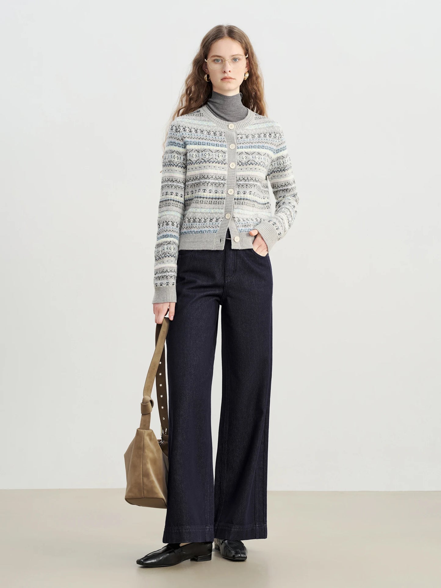 Dark Indigo Front Seam Jeans