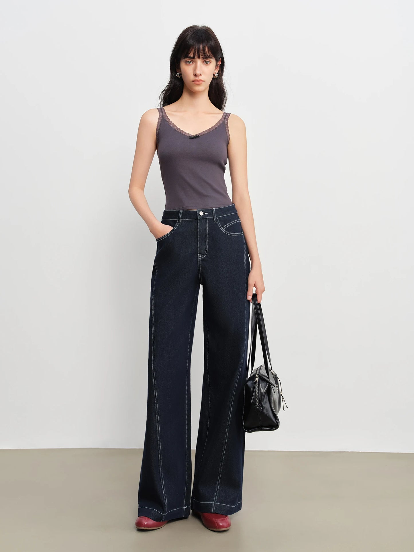 Light Blue Wide Leg Jeans
