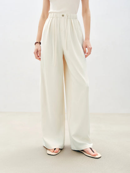 Ivory Cooling Wide Leg Pants