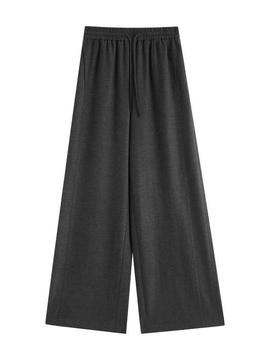 Charcoal Elastic Drawstring Pants