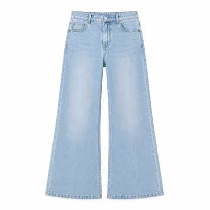 Blue Washed Bootcut Jeans