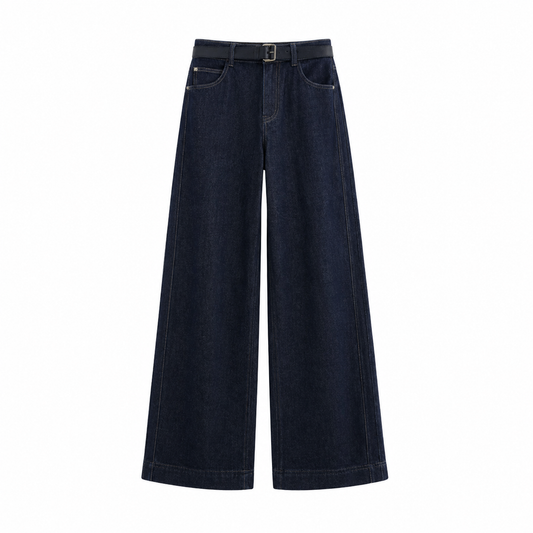 Dark Indigo Front Seam Jeans