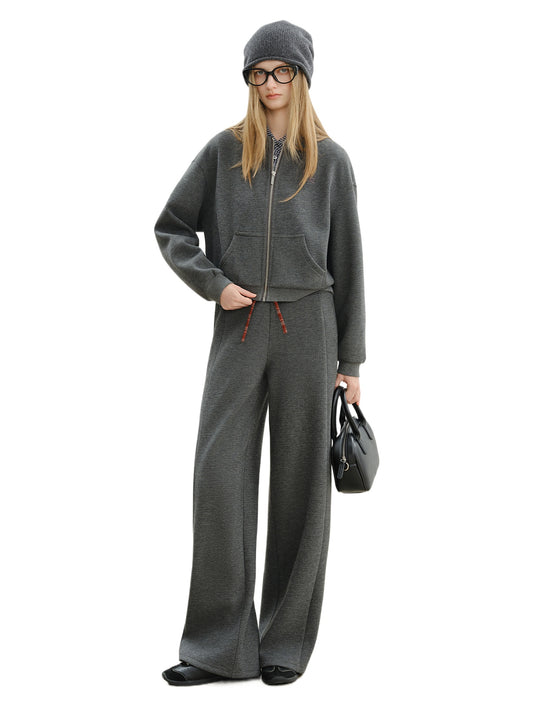 Plaid Patchwork Wide Leg Set